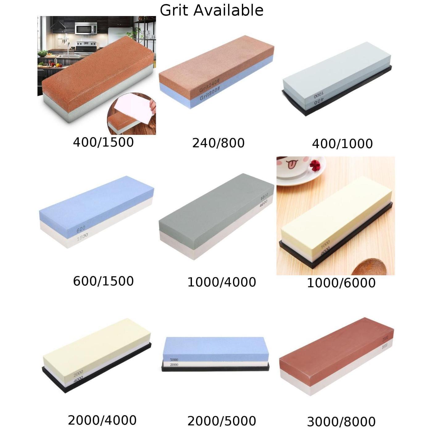 

Двусторонний Whetstone Sharpener Water Stone 240-8000 Grit Sharpening Tools