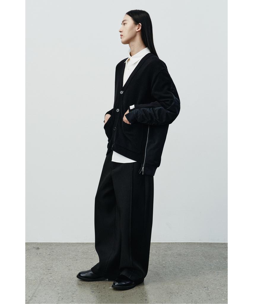 RECODE Raw Edged Wide Bonding Pants Rkpaw25615Bkx