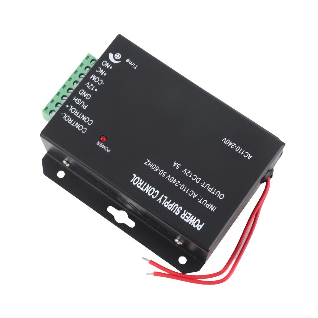 12V 5A Door Entrance Guard System Access Control Power Supply Black 100 260V