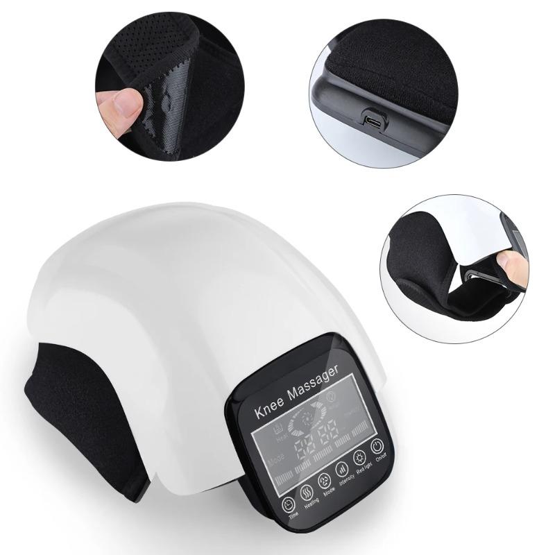 2026 New Gift Wireless Smart Knee Massager Air Pressure Vibration Knee Massage LCD Display Machine Electric Elbow Shoulder Knee Masajeador