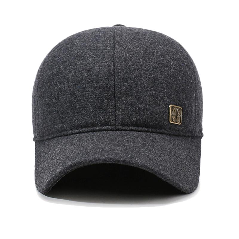 Men's Baseball Cap Ear Protection Cap Outdoor Warm Hat Autumn Winter Hat