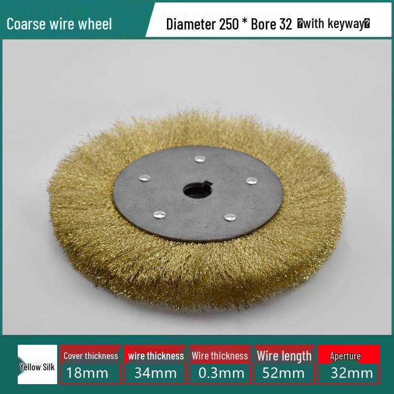 Stainless Steel Wire Brush Wheel for Sanding, Rust Removal, Deburring, Polishing, Grinding