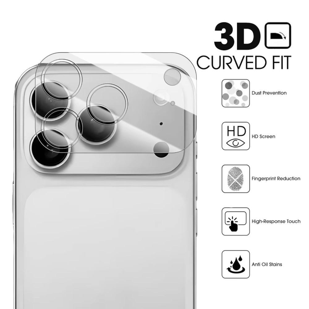 Tempered Glass Lens Protective Film Anti-scratch Clear 3D Lens Cover HD Lens Protector for iPhone 17/Air/17 Pro Max
