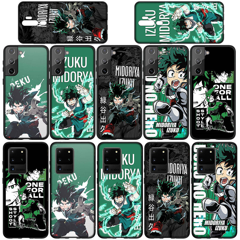 For Samsung Galaxy S25 S24 S23 S22 Ultra FE Plus A17 A37 A57 A56 A55 A06 A16 A15 A36 A26 A35 A05 A54 A34 Case Midoriya Izuku My Hero Academia Cover