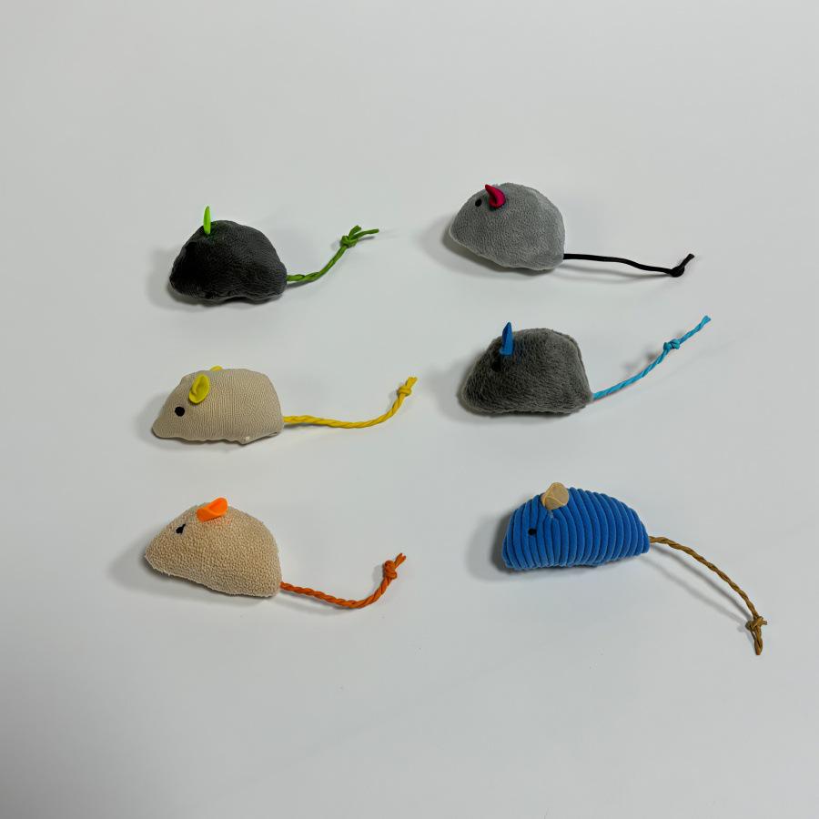 Cat Toy Set: Plush Feather Mouse Molar & Bite-Resistant