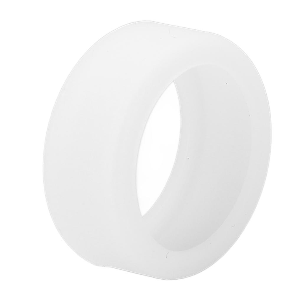 3PCS Silicone Ring Covers for Smart Ring Scratch Resistant Skin Friendly Elastic Ring Protector Protective Sleeve White S for Size 6 7 8 9 10