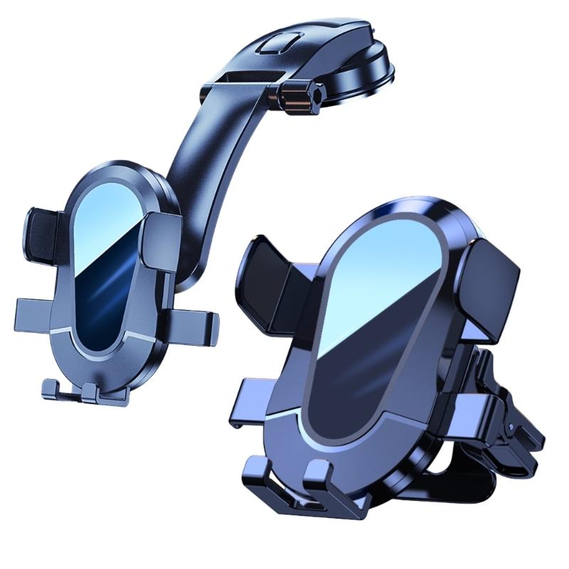 Phone Stand Car Phone Holder Suction Cup/Clip Type Air Vent Dashboard Mount Holder for 4-6.7in Phone Automotive Cradles