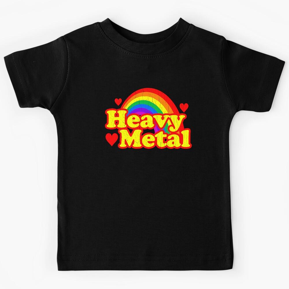 Funny Heavy Metal Rainbow Kids T-Shirt 150