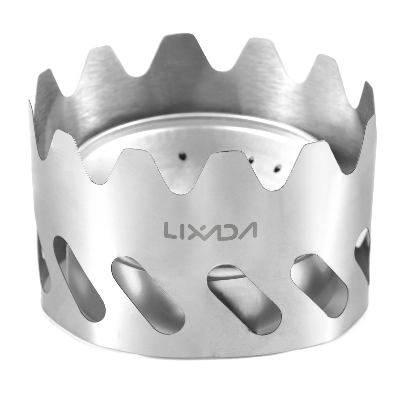 

Мини-плитка для походов 80 мл алюминиевая спиртовая горелка с небольшим ветрозащитным экраном из нержавеющей стали портативная серебряный