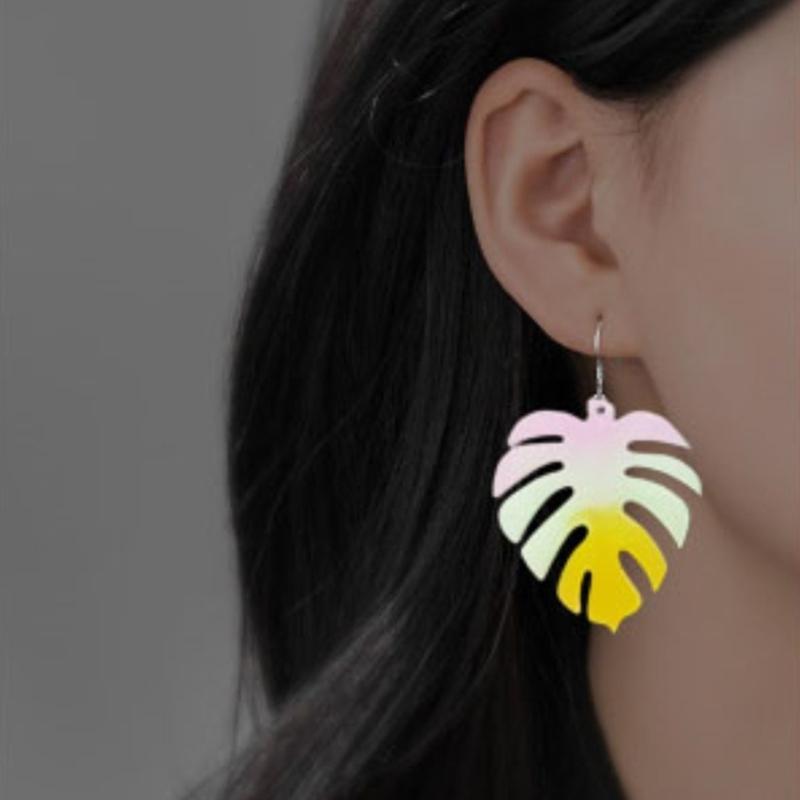 Moon Leaf Earring Resin Molds Jewelry Epoxy Resin Silicone Mould for Necklace Earrings Keychain Pendant  Crafts