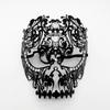 Zarte Vollgesichts-Diamant-Metallmaske Personalisierte Vollgesichts-Metallmaske mit Diamantdetails für Party und Halloween