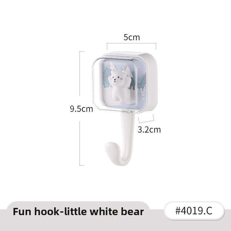 Adhesive Hooks Cute Animal Design No Drill Wall Mount For Bedroom Dorm Modern Home Decor Strong Adhesion