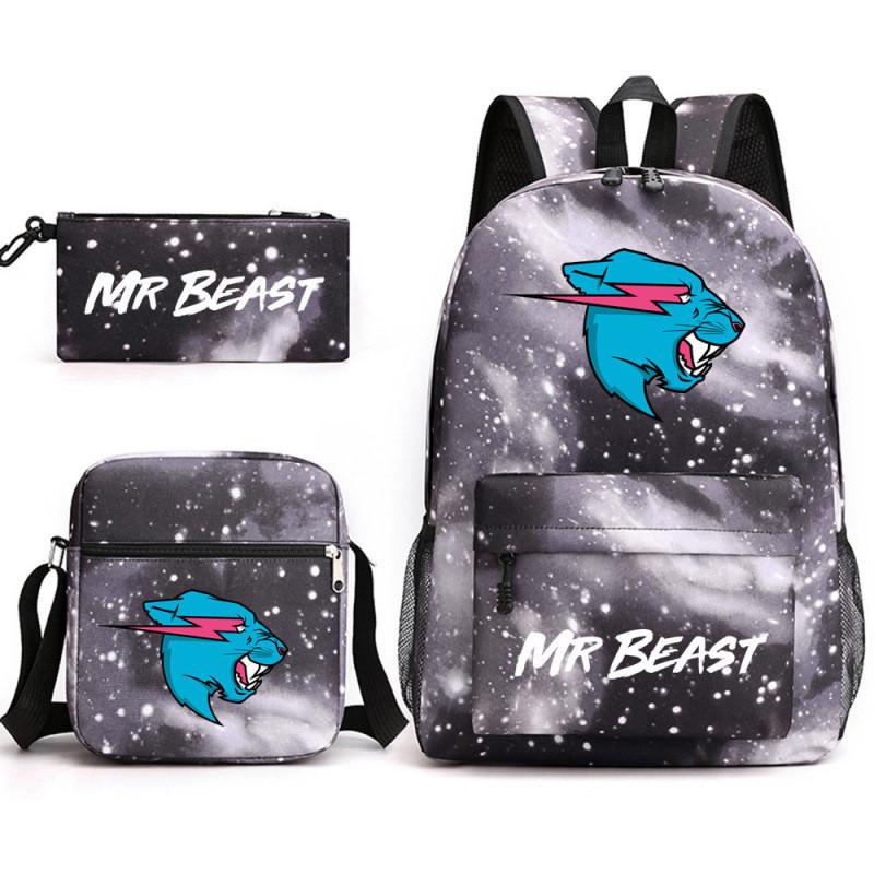 Canvas Backpack Set For Students With Laptop Compartment And Breathable Design For Daily Use