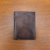 Handmade Distressed Genuine Leather Men's Wallet with Multiple Card Slots, Short Style, Top Layer Cowhide, Vintage Large Banknote Wallet