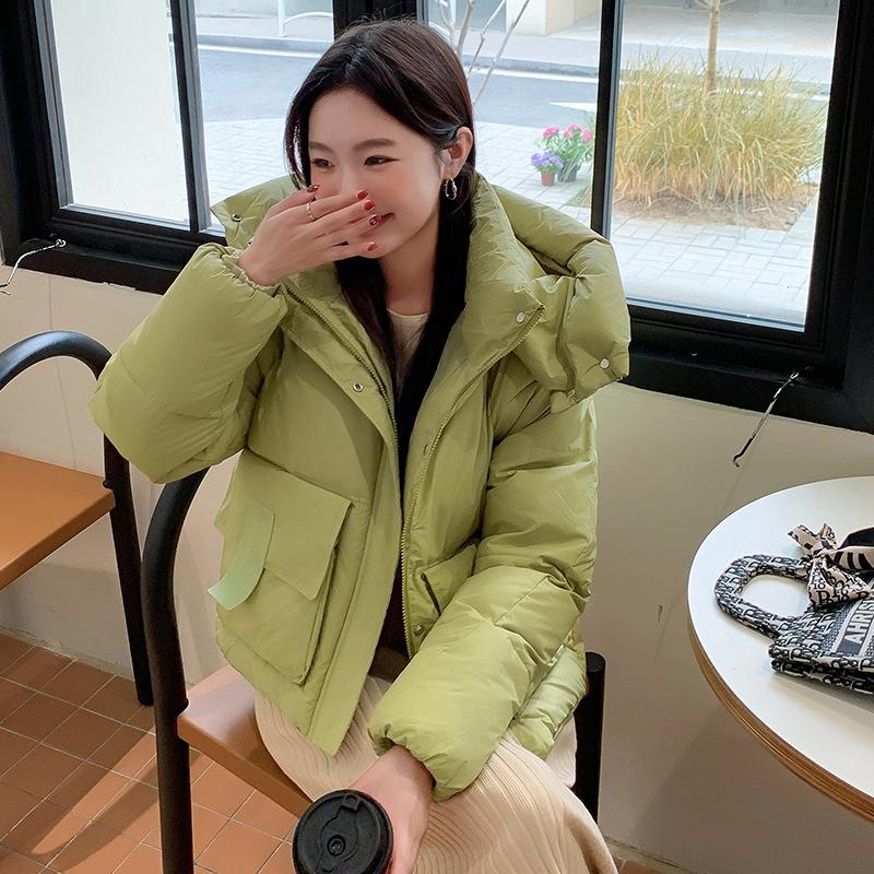 

Пуховик Женский Короткий Одежда Новая Свободная Стример Хлеб Одежда Маленькие Утолщенные Куртки Трендовые 2XL recommends 170-95kg