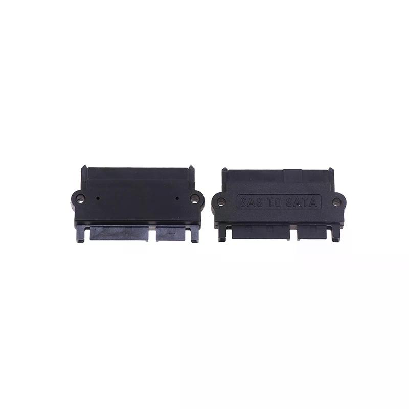 1Pc SFF-8482 SAS To SATA 180 Degree Angle Adapter Converter Straight Head SATA To SATA Converter