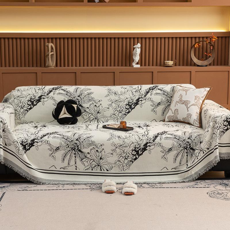 

Жаккардовое диванное полотенце из шенилла, универсальное для всех сезонов, чехол для дивана против царапин от кошек, цельный всеохватывающий чехол, полное покрытие подушки дивана 30 * 50 waist pillowcase