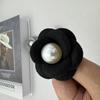 Large Pearl Flower Brooches Solid Color Felt Camellia Flower Brooches for Women Clothing & Bag Ornaments