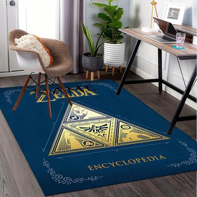 Die Legende von Zelda: Hyrule Historia Büro Teppich Weich Polyester Eingangsteppich Waschbar Rutschfest