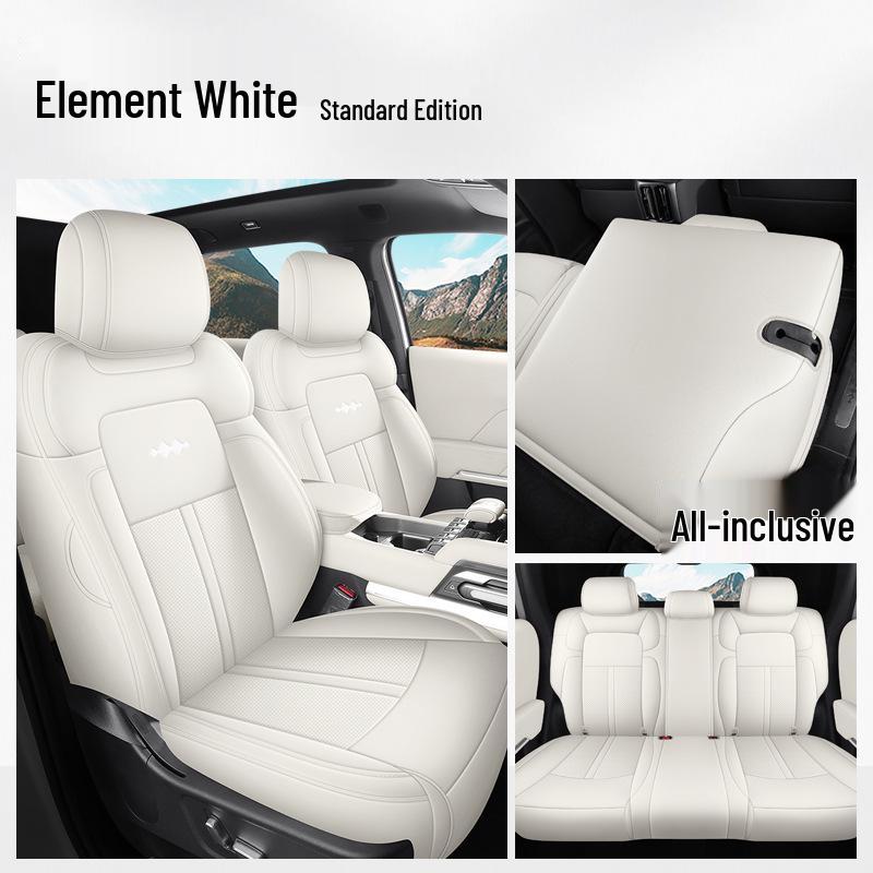 Equation Leopard Titanium 3 Full Leather Breathable Car Seat Cover for All Seasons