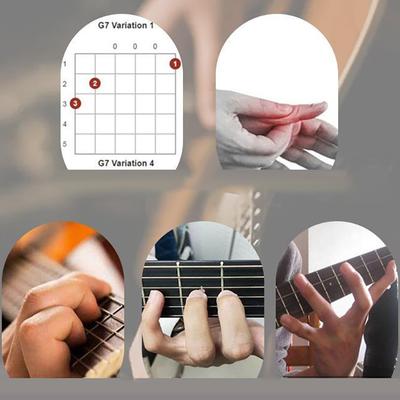 Plastic Guitar Chord Helper One-Touch Chords Presser Guitar Chord Trainer Practice Aid Trainer Assisted Learning For Beginners
