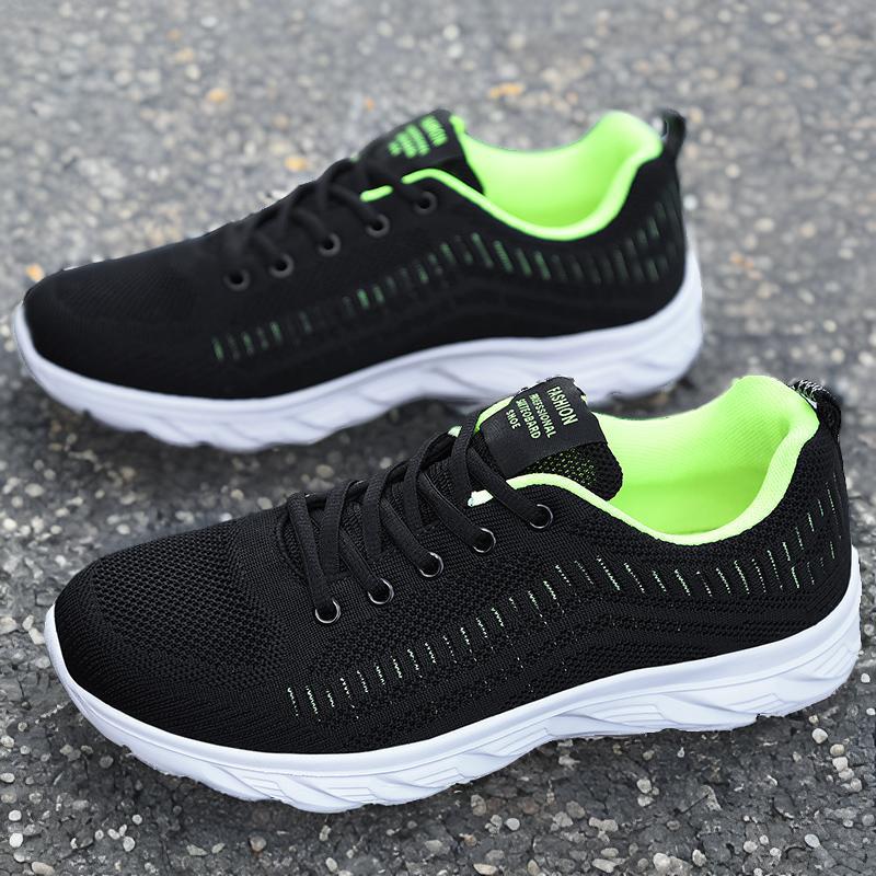 Spring and summer men's shoes large size-size mesh fly-woven casual sports shoes outdoor couple shoes