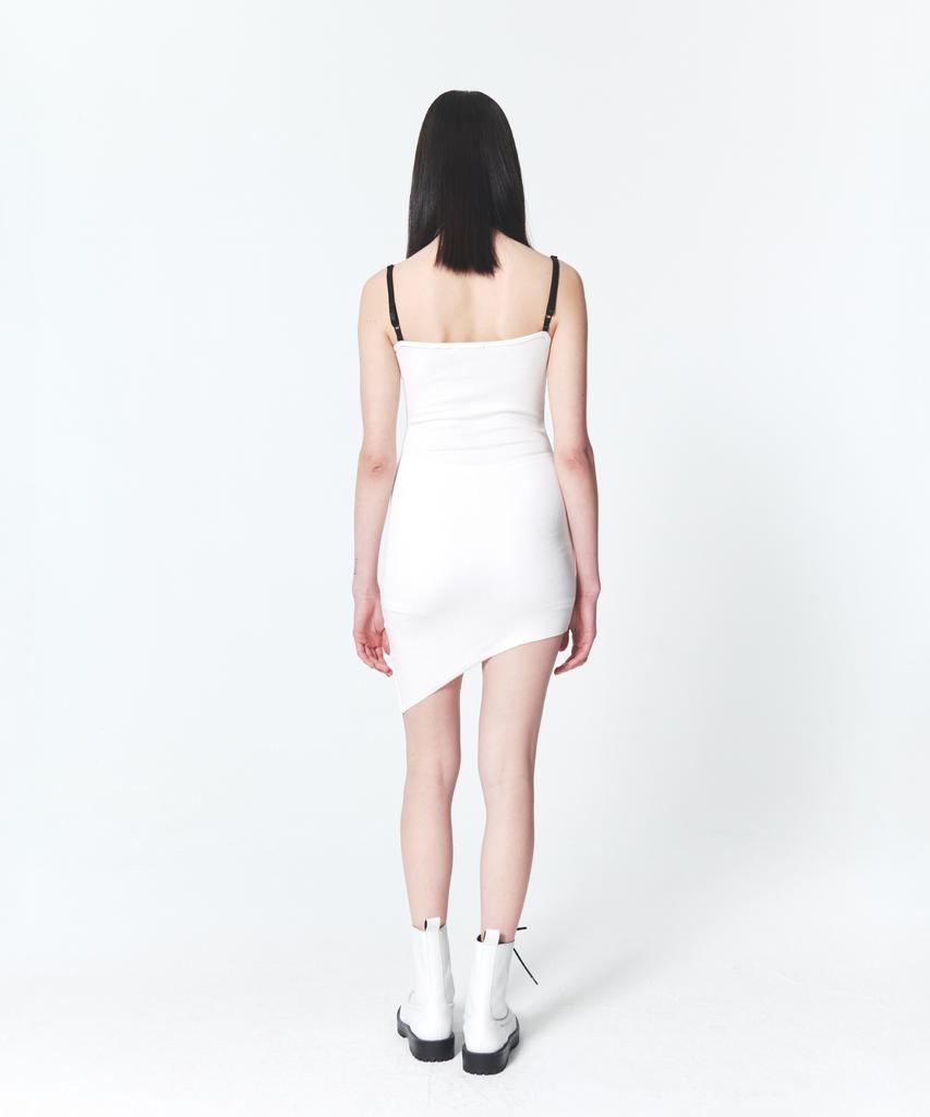 INPREP Raw Edge Mini Dress White