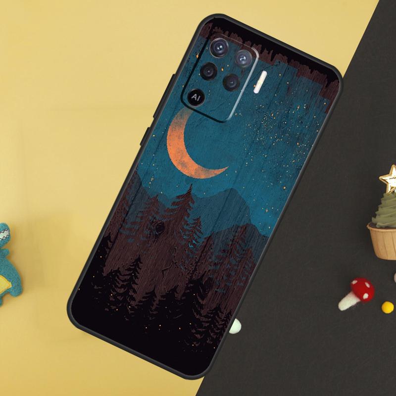 Summer Nights Case For Oppo A96 A76 A16 A17 A57 A60 A40 A80 A18 A38 A58 A78 A98 A15 A54 A74 A94 A6 A5 Pro