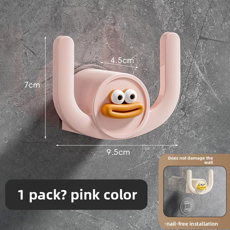 

Настенная полка для тапочек, держатель для тапочек для ванной комнаты, самоклеящийся органайзер для обуви для душа, без сверления розовый