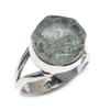 Natural Aquamarine Rough Gemstone 925 Sterling Silver Jewelry Ring Size 5.5 L7q23