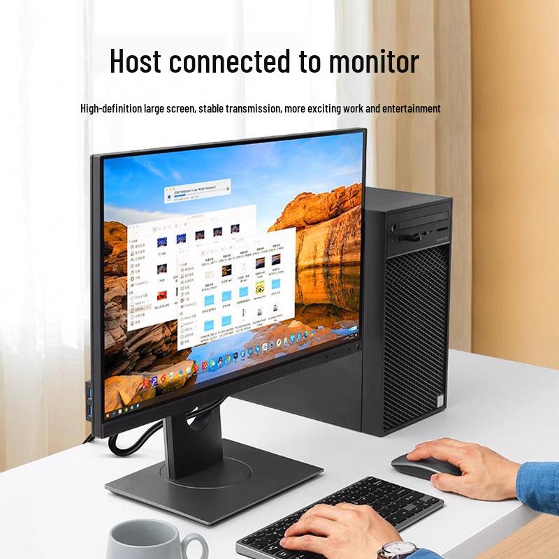 Oxygen-Free Copper High-Definition DVI Cable for Desktop Computer Graphics Card and Monitor (24+1)