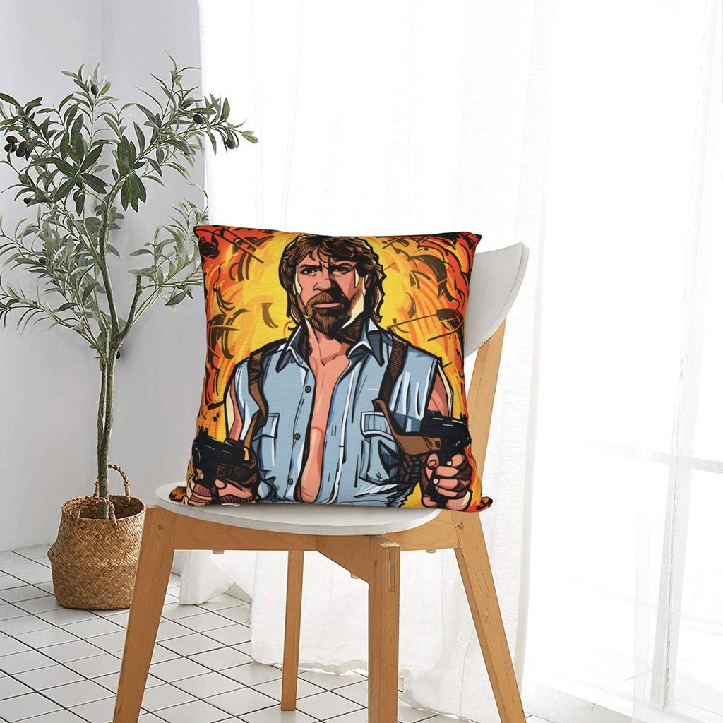 Chuck Norris Pillow Cover Novelty Pillow Case For Sofa Bedroom Home Decor Graphic Cushion Cover Gift Idea