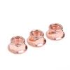 NEW 12/50Pcs M8 Copper-plated Head Stud Lock Nuts Copper Bolt Screw Bolt Screw Turbo Exhaust Stud Hex Copper Exhaust Nuts