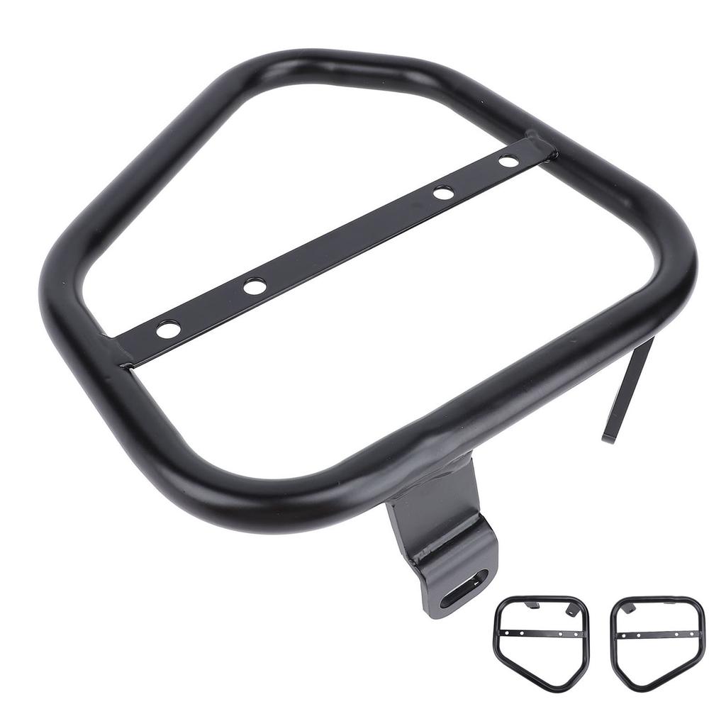 Motorcycle Side Trunk Bag Bracket Extra Storage Iron Motorcycle Side Mount Luggage Shelf for Scrambl