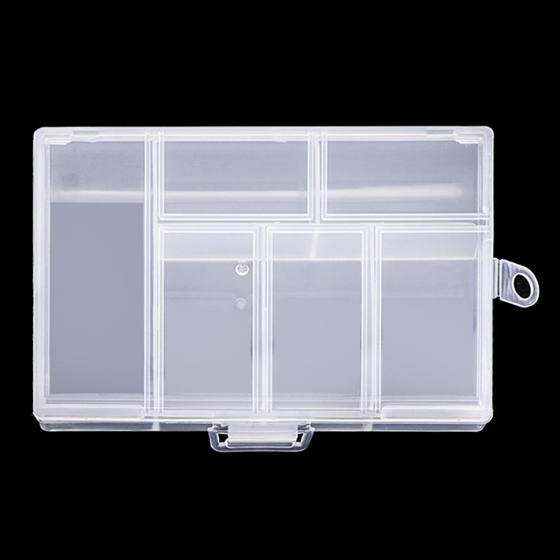 Jewelry Container Box Rectangular/Round Organizer for Case with Lid for Jewelry Earring Nail Art Charms Multipurpose Hol