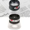 15X Pocket Magnifying Glass Black Desktop Magnifier Jewelry Magnifier for 15X Archaeology Tool