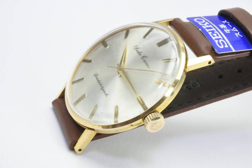 the God of Time A legendary 1960s SEIKO Cronos 23 jewels Diashock Watch with SEIKO stored Chronos, (shock-resistant mechanism)