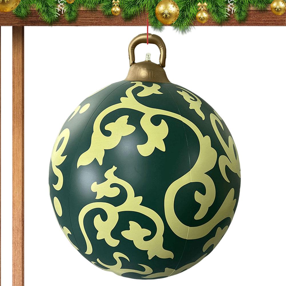 24 Inch Inflatable Christmas Balls Outdoor Christmas Decorations with Light and Remote Christmas Decorations Ball Holiday Decor