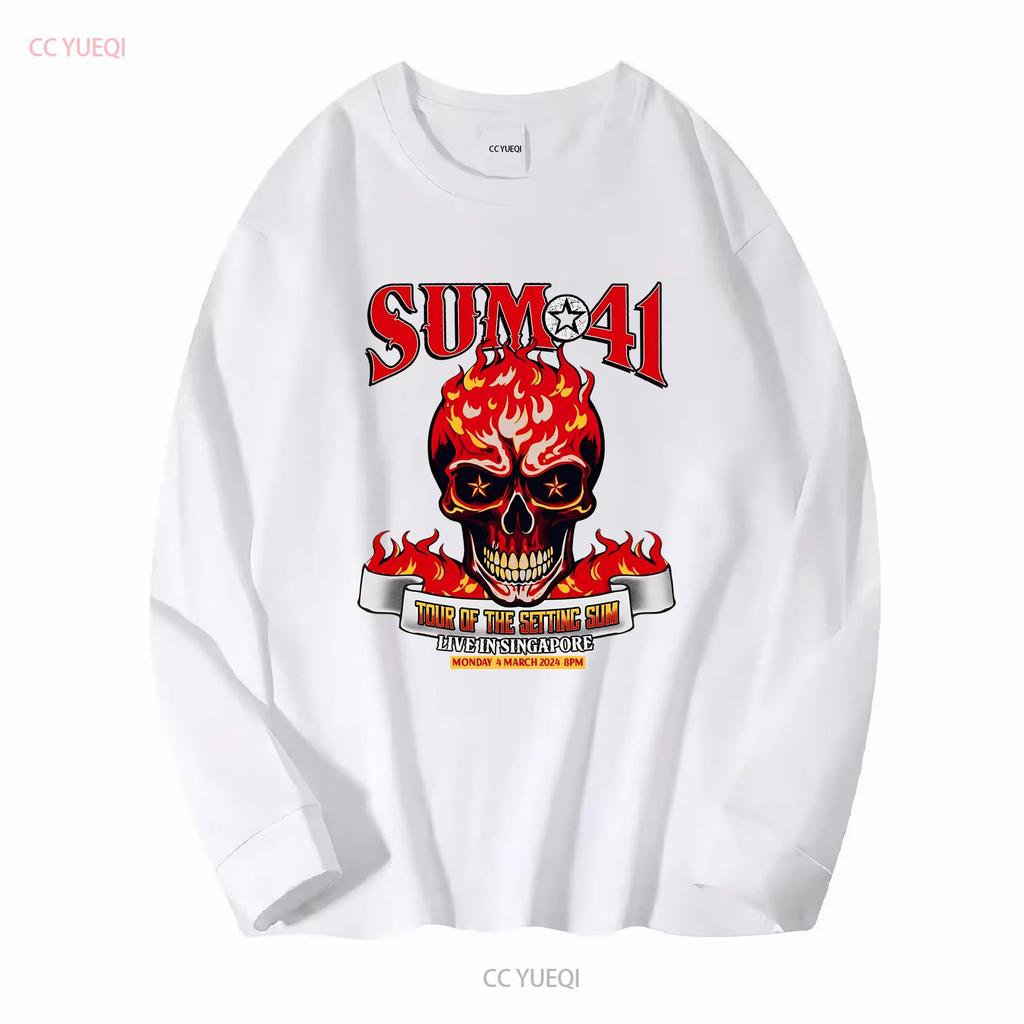 Sum 41 Tour 2024 Live In Singapore S To 5xl T Shirt Ss967 Long Or Short Sleeves Vintage Washed Stylish Designer Clothes Soft