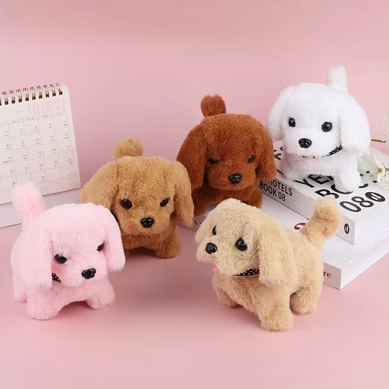 

Электрическая плюшевая игрушка корги: Лающий, виляющий и машущий хвостом робот-собака