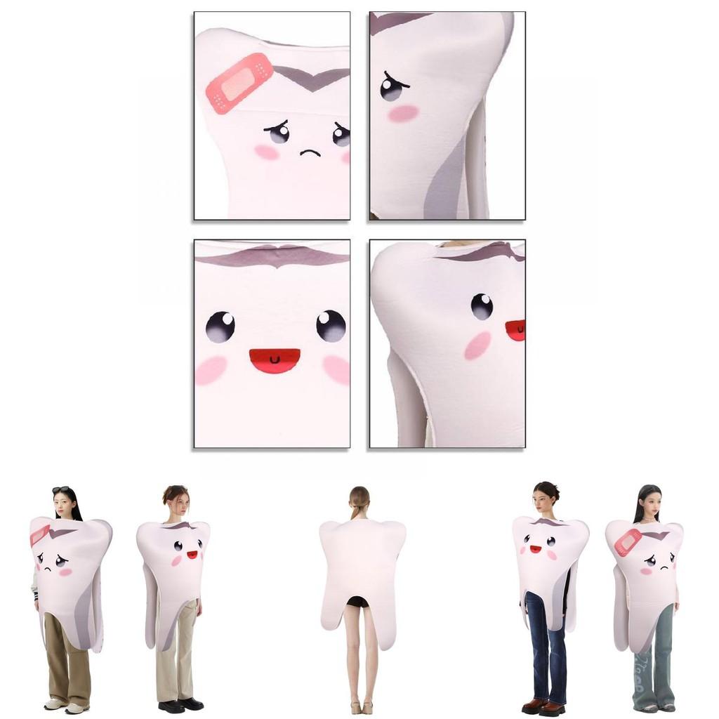 Unique Halloween Teeth Cosplay Outfit Ideal For Fun Parties And Campus Events