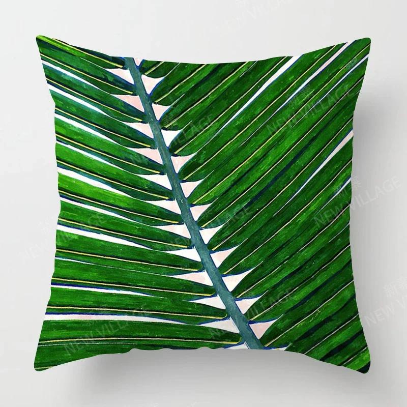 

Nordic fall home decor autumn throw pillow case sofa Cushion cover modern 45x45cm 45*45 50x50cm 60x60 40X40cm plant green leaf 12x12Inch