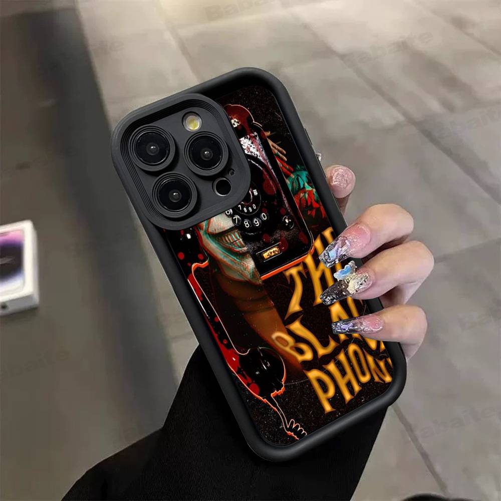 Horror Movie The B-Black P-Phone TPU Phone Cover For Iphone 17 16 15 14 13 12 11 Pro Max Plus Case Cover