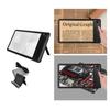 Full Page Magnifying Glass 4X Magnification Glass with 43 Bright LED and Adjustable Stand for Seniors and Book Lovers