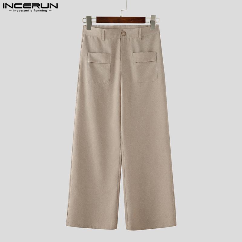 INCERUN Men Sleeveless V Neck Buttons Up Waistcoat and Long Pants Outfits Sets
