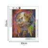 5 Full Square Drill Stitch Embroidery Needlework - Colorful Wolf