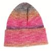 High Quality Unisex Tie-Dye Gradient Knitted Beanie Hat New Rainbow Thick Striped Winter Hat