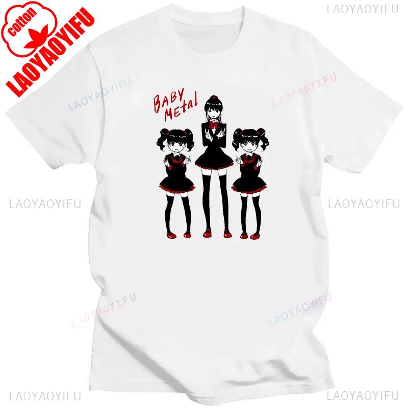Fashion Babymetal Band Short Sleeve Tee Man Women Tshirt NEW Summer Fit Slim Men Sportswear TShirt Japanese Harajuku Cotton Tee S