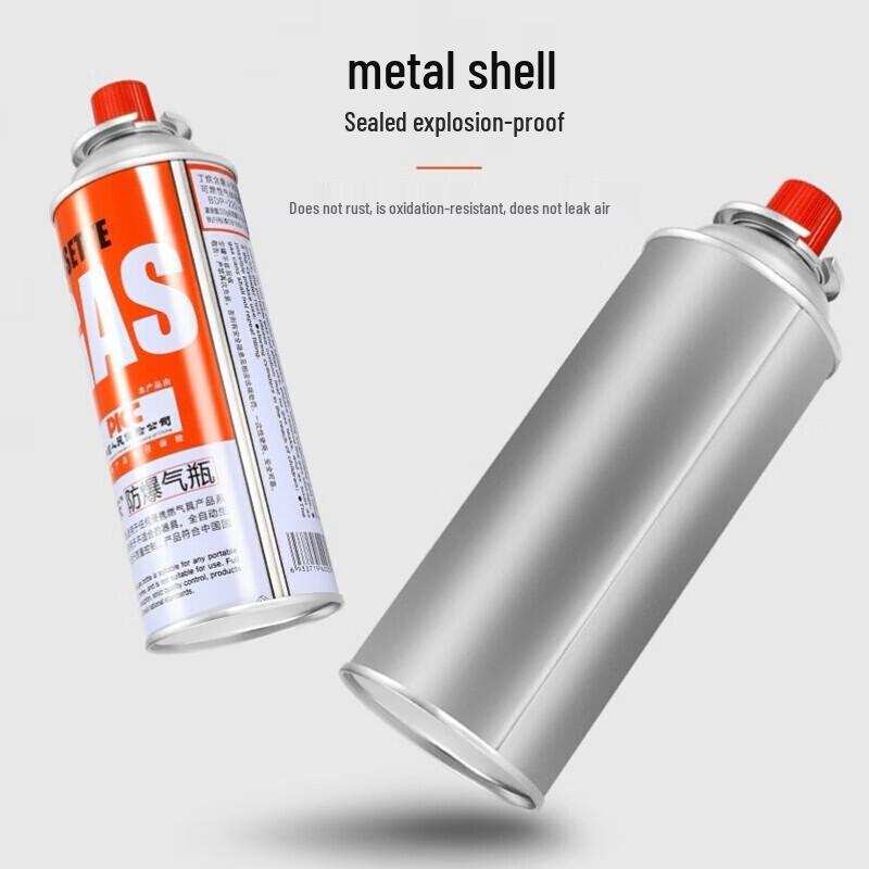Portable Butane Gas Canister with Invertible Flame Torch