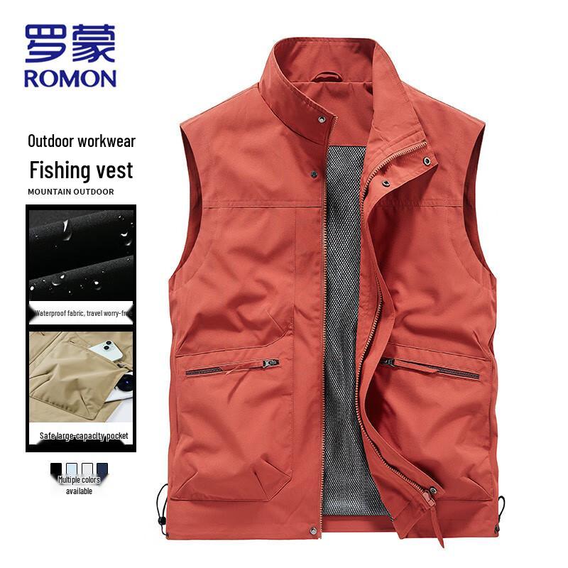 

Romon Men s Multi-Pocket Outdoor Vest 5XL